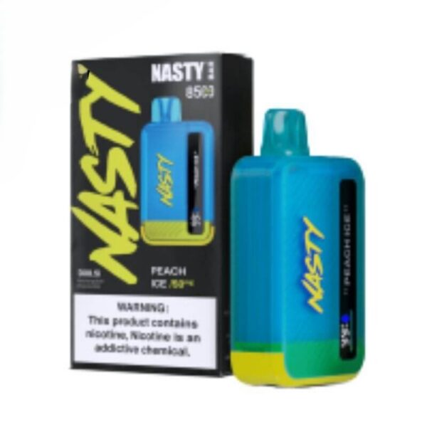 NASTY-Bar-8500-Puffs-20-Mg-50-Mg-Disposable-Vape-Peach-Ice NASTY Bar 8500 Puffs 20 Mg & 50 Mg Disposable Vape