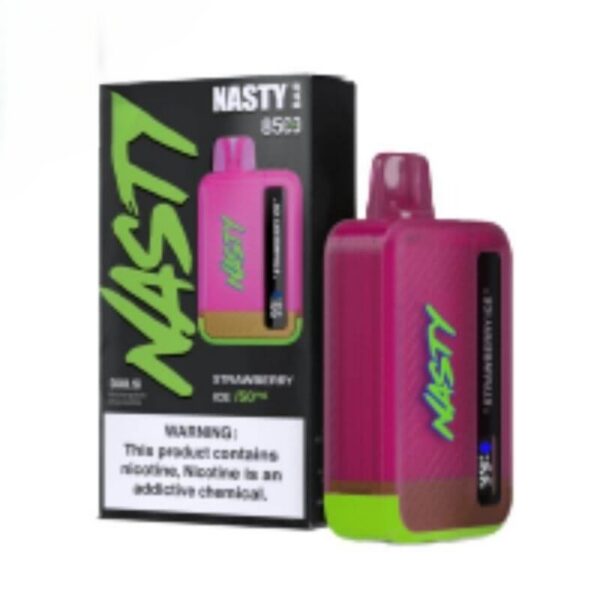NASTY-Bar-8500-Puffs-20-Mg-50-Mg-Disposable-Vape-Strawberry-Ice NASTY Bar 8500 Puffs 20 Mg & 50 Mg Disposable Vape