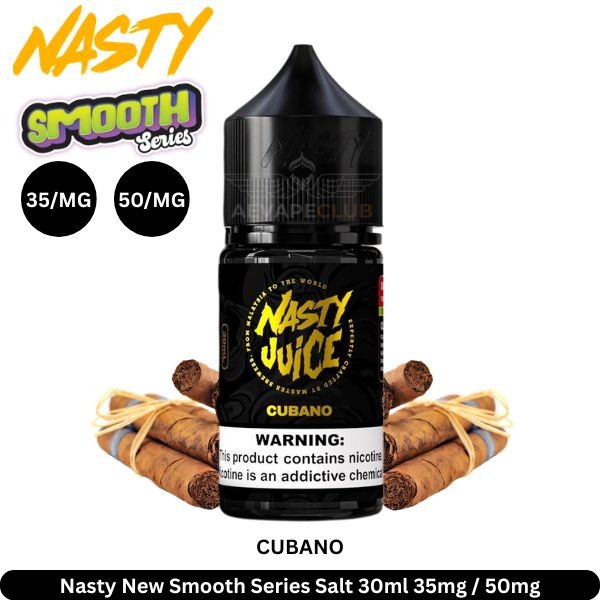 Nasty-New-Smooth-Series-Salt-30ml-Cubano.jpg Nasty Smooth Series Salt 30ml