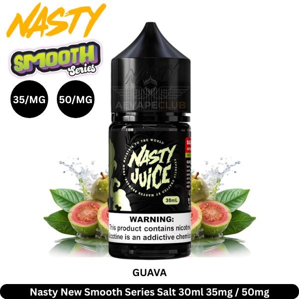 Nasty-New-Smooth-Series-Salt-30ml-Guava-.jpg Nasty Smooth Series Salt 30ml
