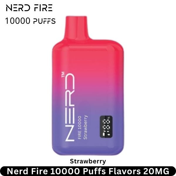 Nerd-Fire-10000-Puffs-Strawberry-Flavors-20MG-1.jpg Nerd fire 10000 puffs 20MG nicotine
