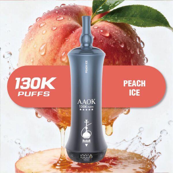 PEACH-ICE-3.jpeg AAOK 130K PUFFS 6MG Nicotine DISPOSABLE VAPE