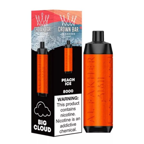 PEACH-ICE-Buy-CROWN-BAR-AL-FAKHER-Disposable-5-8000Puffs-Rechargeable-Vape-in-UAE-CROWN-BAR-VAPE-DUBAI-Vape-Shop-Near-me-Dubai-CROWN-BAR-Al-Fakher-8000-Dubai-1536x1536-1.jpg Crown bar al fakher 8000 puffs 0.5MG Nicotine