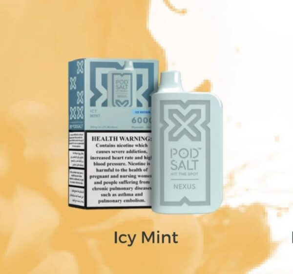 POD-SALT-NEXUS-6000-Puffs-Icy-Mint POD SALT Nexus 6000 Puffs 20mg Disposable Vape