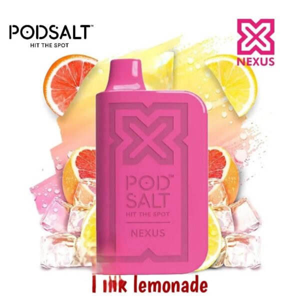 POD-SALT-NEXUS-6000-Puffs-Pink-Lemonade POD SALT Nexus 6000 Puffs 20mg Disposable Vape
