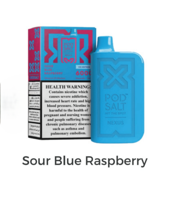 POD-SALT-NEXUS-6000-Puffs-Sour-Blue-Raspberry POD SALT Nexus 6000 Puffs 20mg Disposable Vape