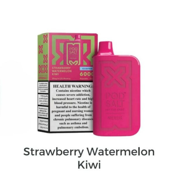 POD-SALT-NEXUS-6000-Puffs-Strawberry-Watermelon-Kiwi POD SALT Nexus 6000 Puffs 20mg Disposable Vape