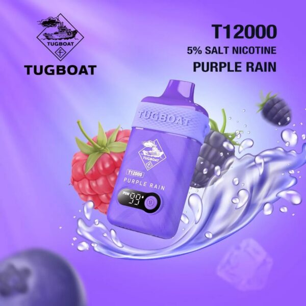 PURPLE-RAIN.jpg Tugboat T12000 puffs 50 MG rechargeable vape