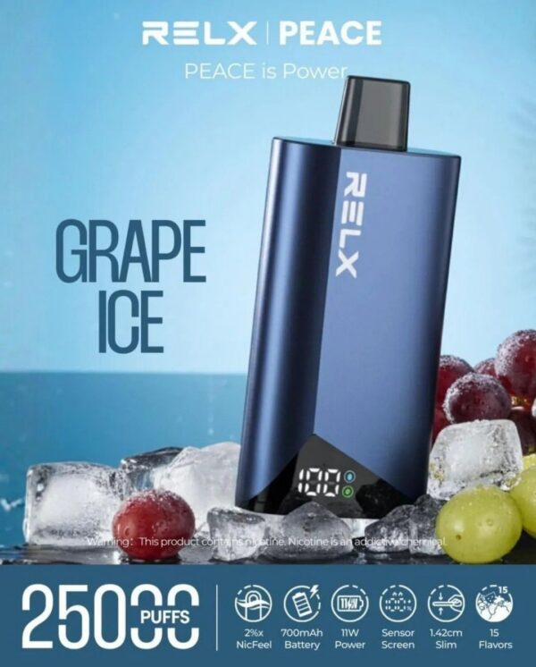 RELX-Peace-25000-puffs-20MG-Disposable-Vape-Grape-Ice-1.jpg RELX Peace 25000 puffs 20MG Disposable Vape