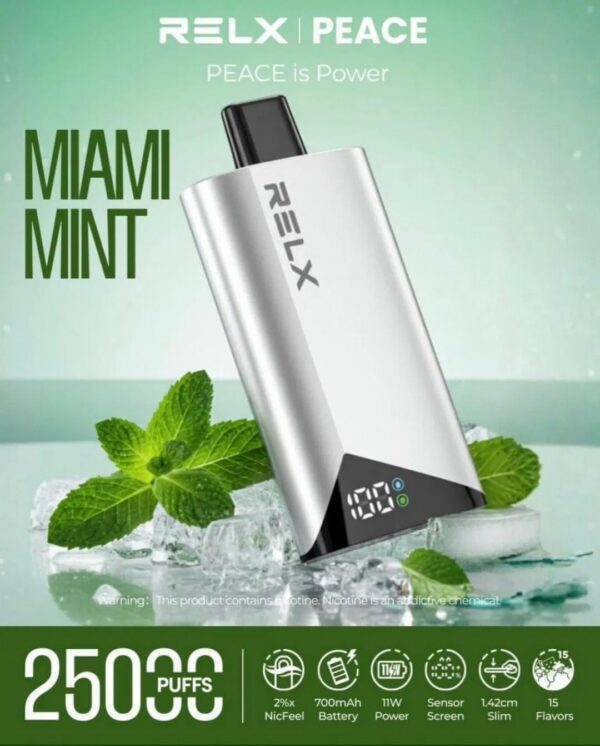 RELX-Peace-25000-puffs-20MG-Disposable-Vape-Miami-Mint-1.jpg RELX Peace 25000 puffs 20MG Disposable Vape