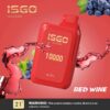Red wine ISGO BAR 10000 Puffs 50mg nicotine Disposable Vape