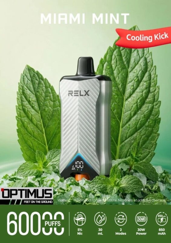Relx-Optimus-up-to-60000-puffs-50mg-Miami-Mint-565x800-2.jpg Relx Optimus 60000 puffs 50mg nicotine disposable vape