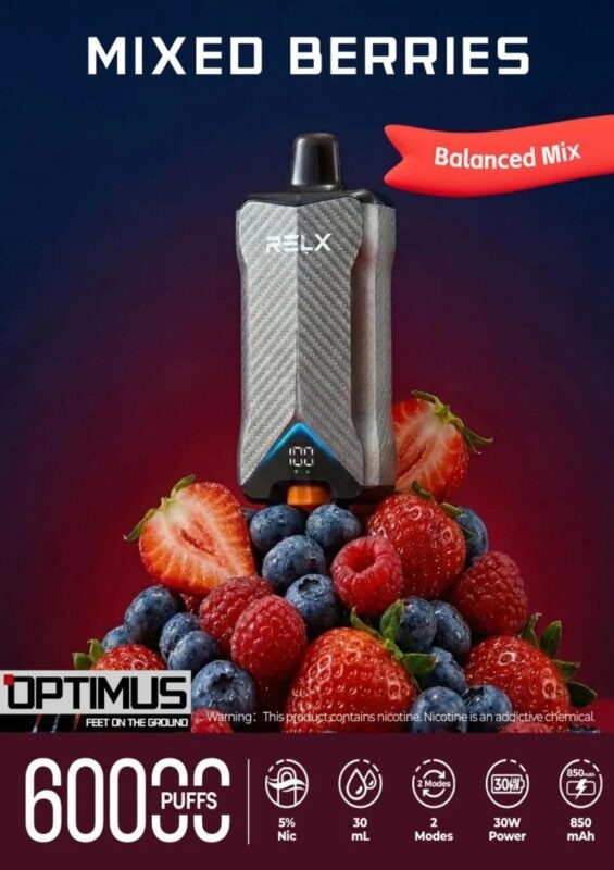 Relx-Optimus-up-to-60000-puffs-50mg-Mixed-Berries-565x800-2.jpg Relx Optimus 60000 puffs 50mg nicotine disposable vape