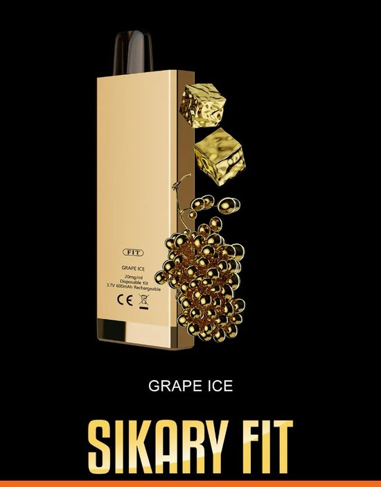 SIKARY-FIT-12000-Puffs-grape-ice-1.jpg SIKARY FIT 12000 Puffs Disposable Vape 20mg nicotine