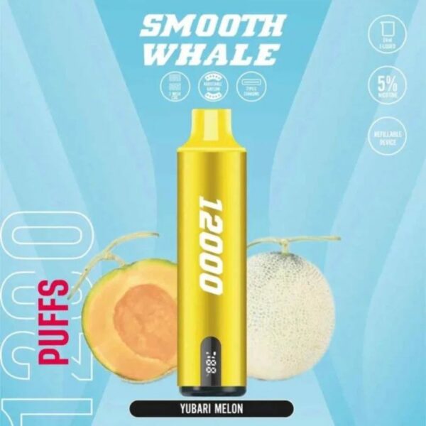 SMOOTH-Whale-2-5-12000-Puffs-Vape-Yubari-Melon SMOOTH Whale 12000 Puffs 20mg&50mg Disposable Vape