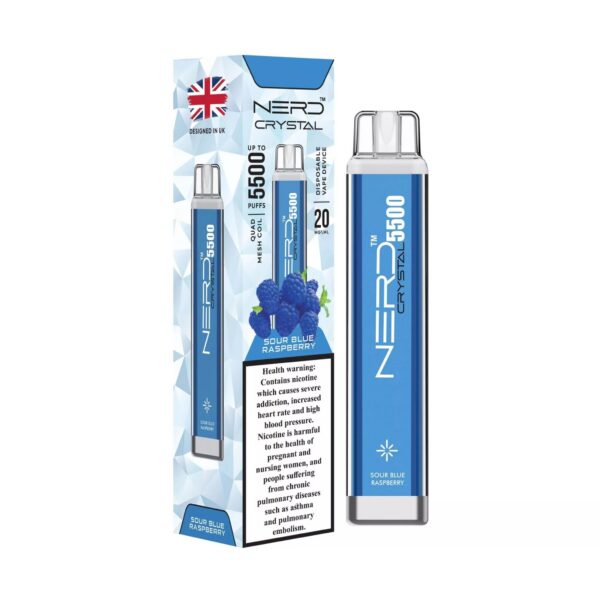 SOUR-BLUE-RASPBERRRY-Buy-NERD-Crystal-1.jpg NERD Crystal 5500 Puffs 2% Nicotine Disposable vape
