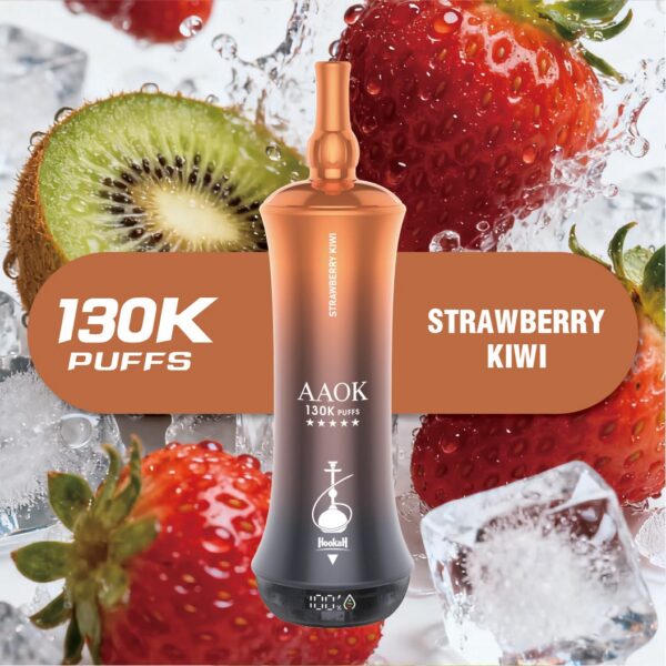 STRAWBERRY-KIWI-2.jpeg AAOK 130K PUFFS 6MG Nicotine DISPOSABLE VAPE