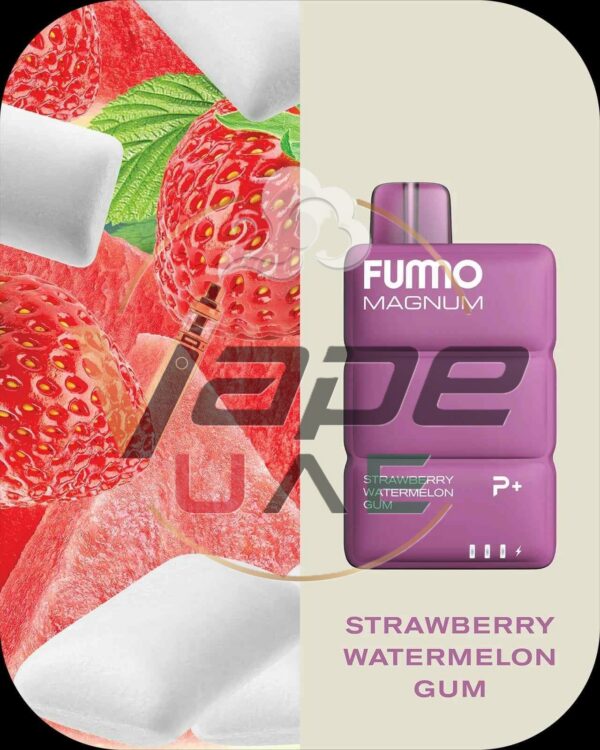 STRAWBERRY-WATERMELON-GUM-FUMMO-Magnum-8000-Puffs-2-Disposable-Vape-in-Dubai.jpg FUMMO Magnum 8000 Puffs 20MG Nicotine