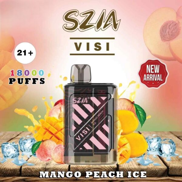 SZIA-Visi-18000-Puffs-Price-in-Dubai-MANGO-PEACH-ICE SZIA Visi 18000 Puffs 20MG Disposable Vape