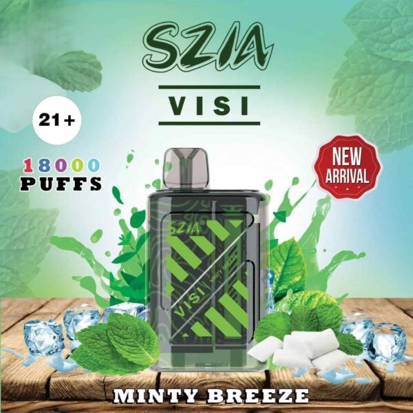 SZIA-Visi-18000-Puffs-Price-in-Dubai-MINTY-BREEZE SZIA Visi 18000 Puffs 20MG Disposable Vape