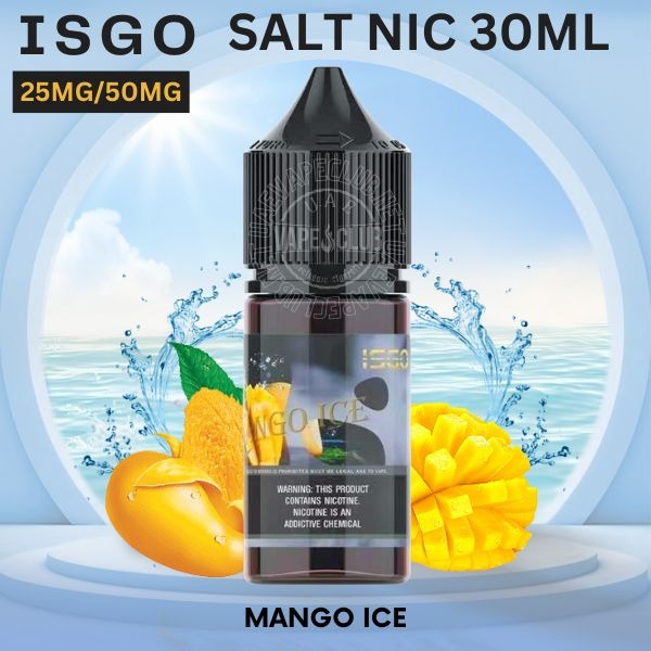 Salt-Nic-Buy-Now-Isgo-Salt-Nic-Vape-Juice-Mango-Ice-E-Liquid-30ml.jpg Isgo Salt nicotine 30ml 25MG & 50MG E-liquid