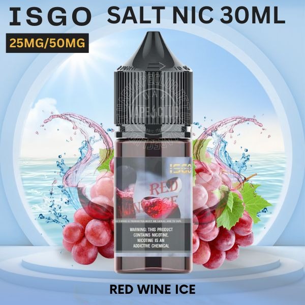 Salt-Nic-Buy-Now-Isgo-Salt-Nic-Vape-Juice-Red-Wine-Ice-E-Liquid-30ml.jpg Isgo Salt nicotine 30ml 25MG & 50MG E-liquid