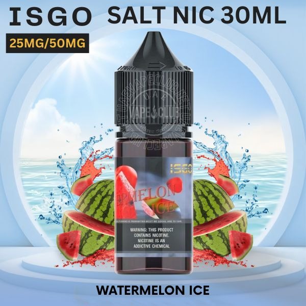 Salt-Nic-Buy-Now-Isgo-Salt-Nic-Vape-Juice-Watermelon-Ice-E-Liquid-30m.jpg Isgo Salt nicotine 30ml 25MG & 50MG E-liquid