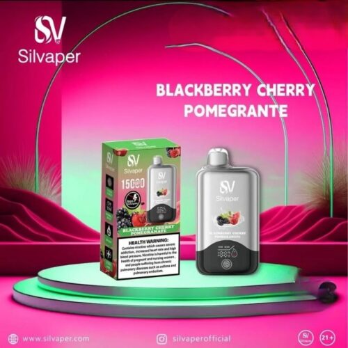 Silvaper-15000-Puffs-20mg-nicotine-Disposable-Vape-In-Dubai-BLACKBERRY-CHERRY-POMOGRANATE.jpg Silvaper 15000 Puffs 20mg nicotine Disposable Vape