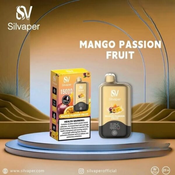 Silvaper-15000-Puffs-20mg-nicotine-Disposable-Vape-In-Dubai-Mango-Passion-Fruit.jpg Silvaper 15000 Puffs 20mg nicotine Disposable Vape