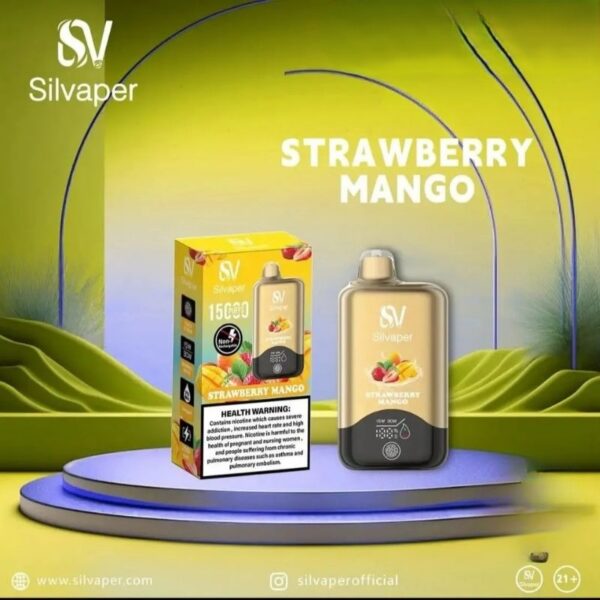 Silvaper-15000-Puffs-20mg-nicotine-Disposable-Vape-In-Dubai-Strawberry-Mango.jpg Silvaper 15000 Puffs 20mg nicotine Disposable Vape