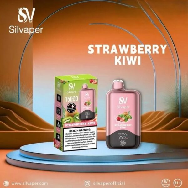 Silvaper-15000-Puffs-20mg-nicotine-Disposable-Vape-In-Dubai-strawberry-kiwi.jpg Silvaper 15000 Puffs 20mg nicotine Disposable Vape