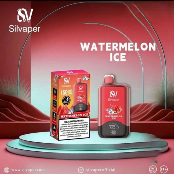 Silvaper-15000-Puffs-20mg-nicotine-Disposable-Vape-In-Dubai-watermelon-ice.jpg Silvaper 15000 Puffs 20mg nicotine Disposable Vape