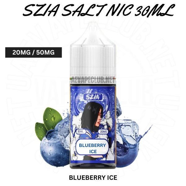Szia-Salt-Nic-Blueberry-Ice-30Ml.jpg SZIA Salt 20MG and 50MG Nicotine 30ML E-liquid