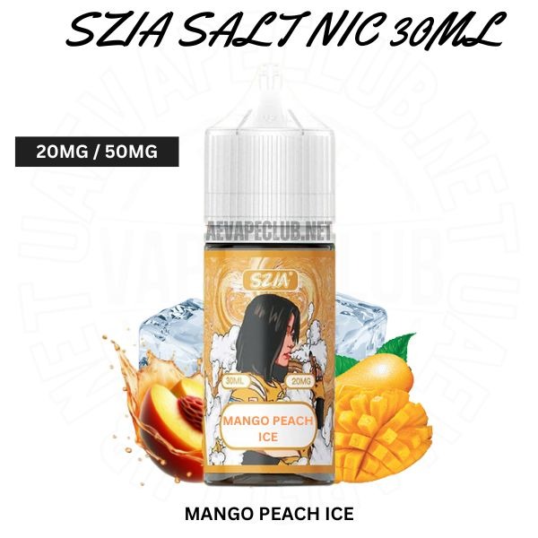 Szia-Salt-Nic-Mango-Peach-Ice-30Ml.jpg SZIA Salt 20MG and 50MG Nicotine 30ML E-liquid