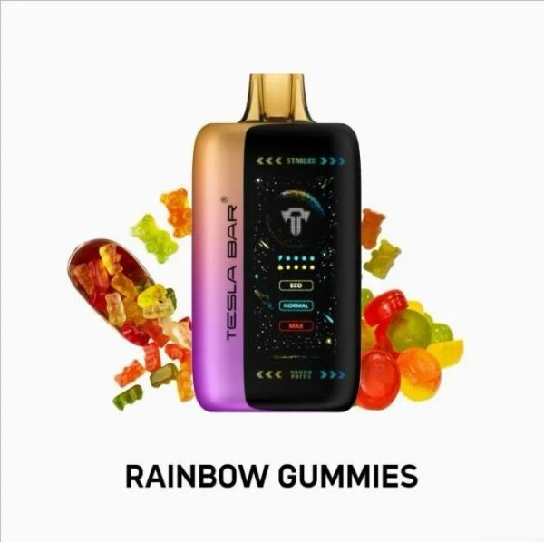 TESLA-BAR-XT-40000-PUFFS-RAINBOW-GUMMIES TESLA BAR XT-40000 Puffs 50MG Nicotine