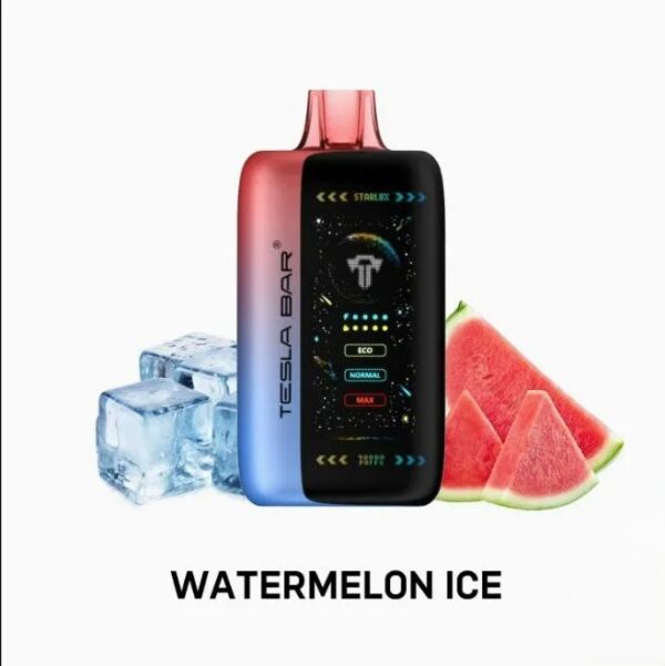 TESLA-BAR-XT-40000-PUFFS-WATERMELON-ICE TESLA BAR XT-40000 Puffs 50MG Nicotine