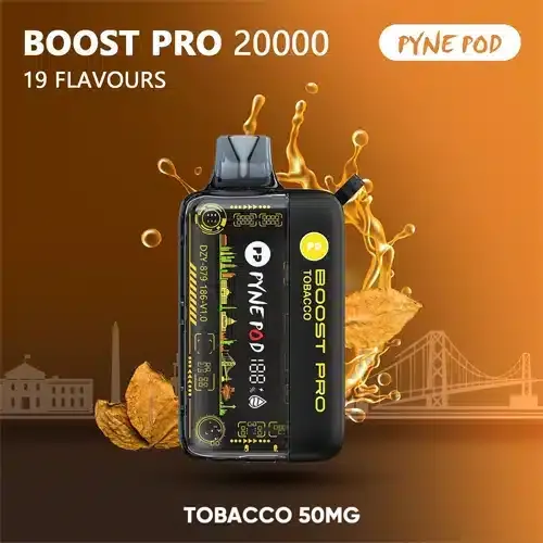 TOBACCO PYNE POD Boost Pro 20000 Puffs 50MG Disposable Vape