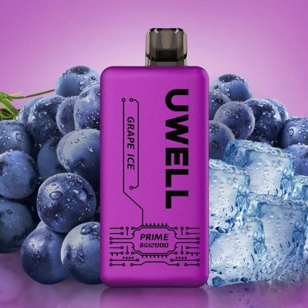 UWELL-PRIME-BG12000-VAPE-Price-in-Dubai-GRAPE-ICE UWELL Prime BG12000 Puffs 50MG Disposable Vape