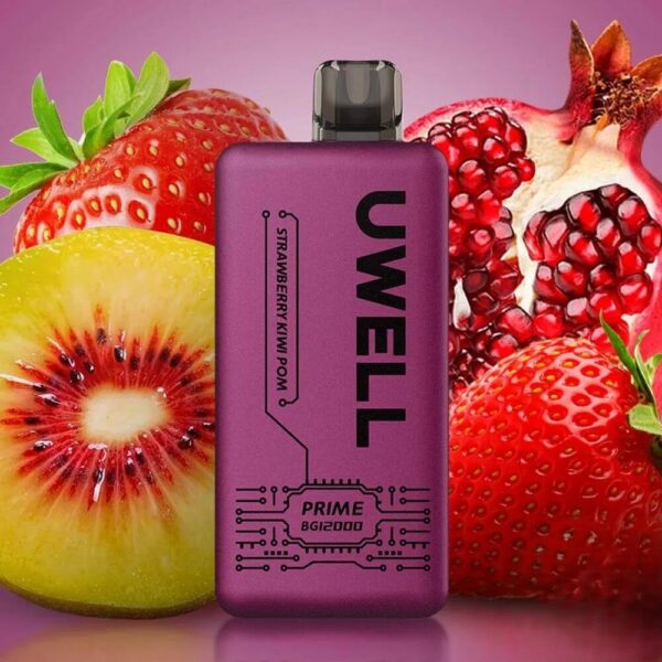 UWELL-PRIME-BG12000-VAPE-Price-in-Dubai-STRAWBERRY-KIWI-POM UWELL Prime BG12000 Puffs 50MG Disposable Vape