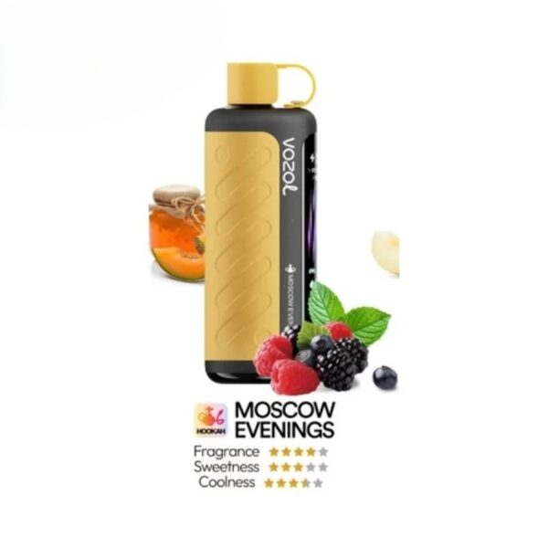 VOZOL-Gear-Hookah-40000-Puffs-Disposable-Vape-5mg-Moscow-Evenings.jpg VOZOL Gear Hookah 40000 Puffs 50mg