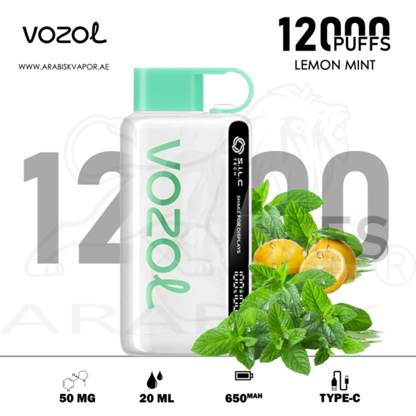 VOZOL-STAR-12000-PUFFS-50MG-LEMON-MINT VOZOL STAR 12000 Puffs 20mg & 50mg Disposable Vape