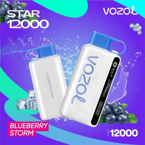 VOZOL-STAR-12000-Puffs-Blueberry-Storm VOZOL STAR 12000 Puffs 20mg & 50mg Disposable Vape