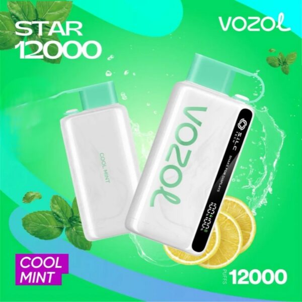 VOZOL-STAR-12000-Puffs-Cool-Mint VOZOL STAR 12000 Puffs 20mg & 50mg Disposable Vape