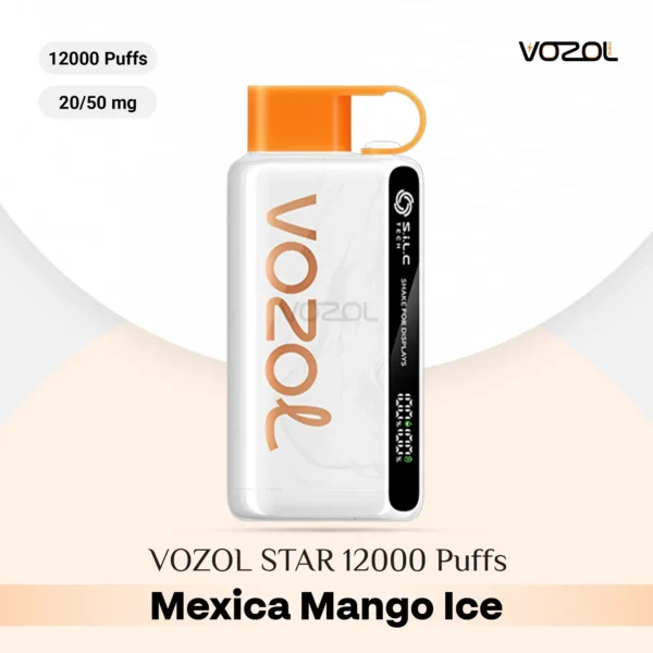VOZOL-STAR-12000-Puffs-Mexican-Mango-Ice VOZOL STAR 12000 Puffs 20mg & 50mg Disposable Vape