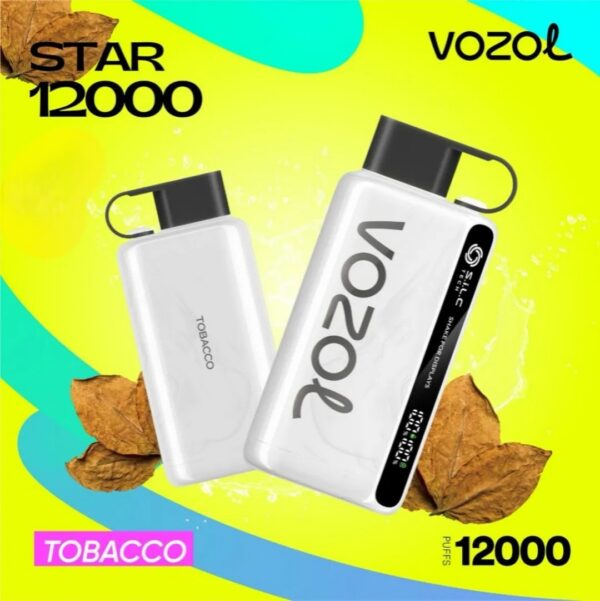 VOZOL-STAR-12000-Puffs-Tobacco VOZOL STAR 12000 Puffs 20mg & 50mg Disposable Vape