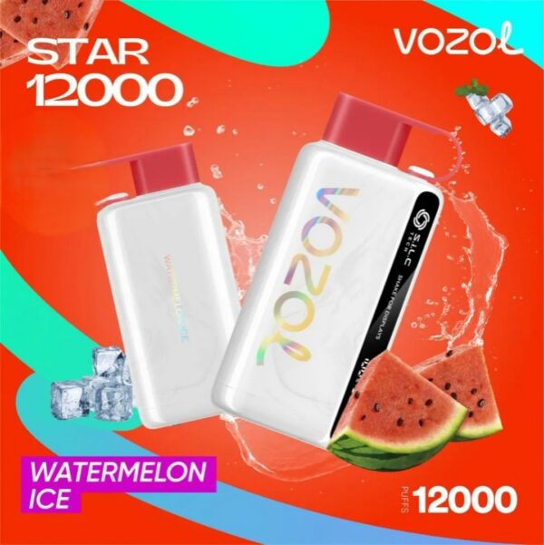 VOZOL-STAR-12000-Puffs-Watermelon-Ice VOZOL STAR 12000 Puffs 20mg & 50mg Disposable Vape