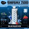 Vozol-Shisha-Blue-Razz-Ice VOZOL Gear Shisha 25000 puffs 5MG Nicotine