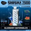 Vozol-Shisha-Blueberry-Watermelon VOZOL Gear Shisha 25000 puffs 5MG Nicotine