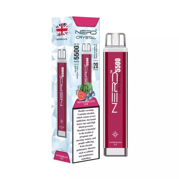 WATERMELON-ICE-Buy-NERD-Crystal-Disposable-in-Dubai-NERD-5500-Crystal-1.jpg NERD Crystal 5500 Puffs 2% Nicotine Disposable vape