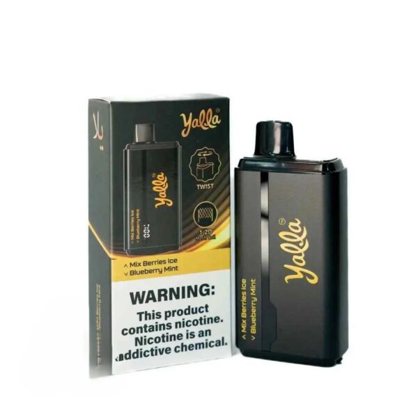 YALLA-24000-PUFFS-PRICE-IN-DUBAI-MIXXED-BERRIES-ICE-BLUEBERRY-MINT YALLA 24000 Puffs 50MG Nicotine disposable vape